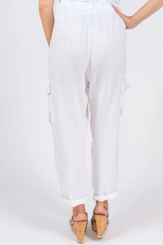 Trish Linen Cargo Pant (PL183)