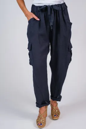 Trish Linen Cargo Pant (PL183)