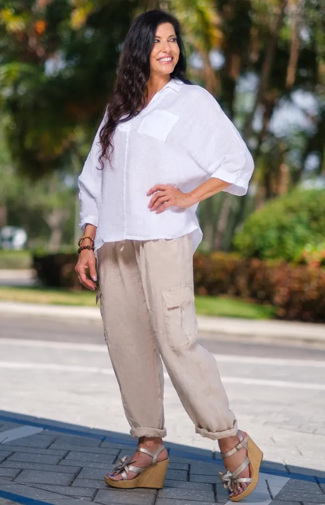 Trish Linen Cargo Pant (PL183)