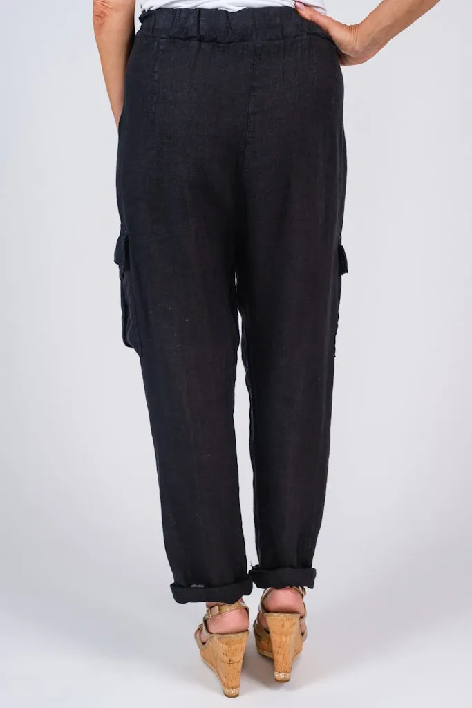 Trish Linen Cargo Pant (PL183)