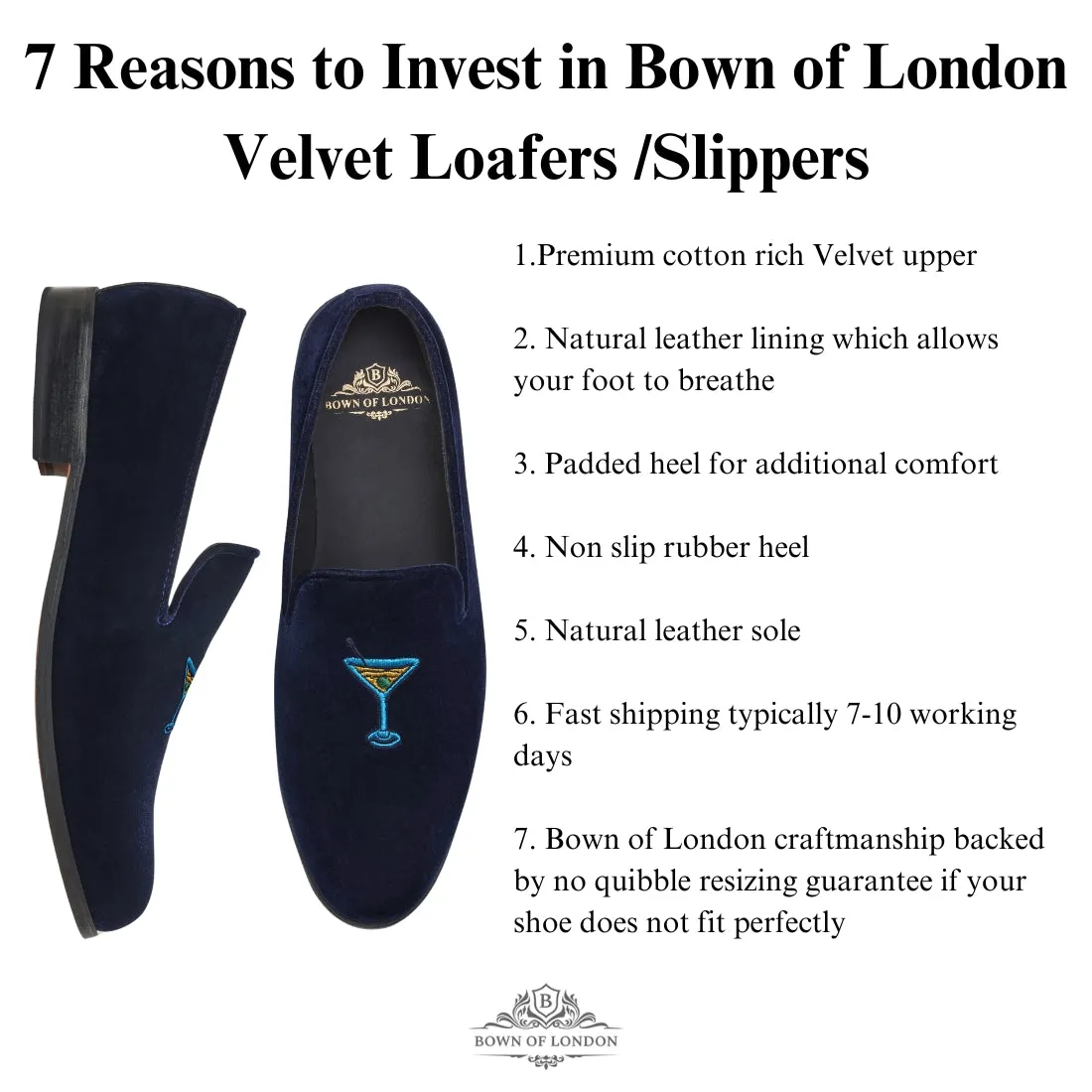 Velvet Loafer/Slipper Shoe - Hunting