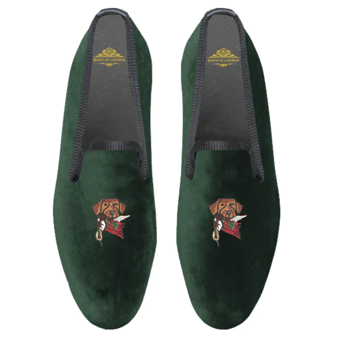 Velvet Loafer/Slipper Shoe - Hunting