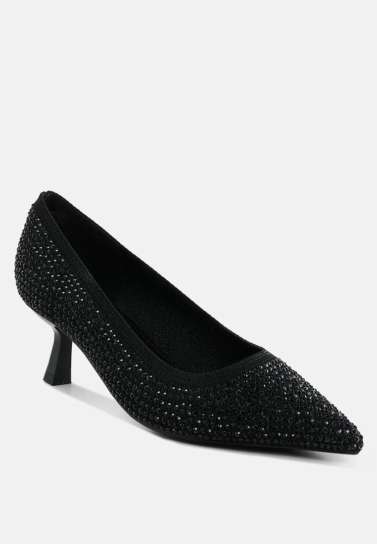 Vimto Breathable Rhinestone Pumps