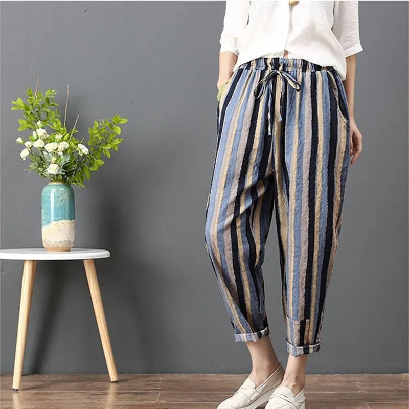 Vintage Striped Trousers