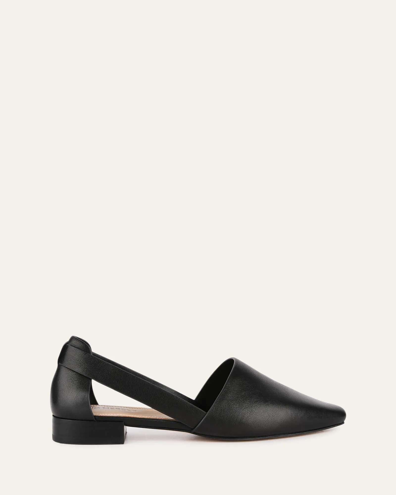 WILLA CASUAL FLATS BLACK LEATHER