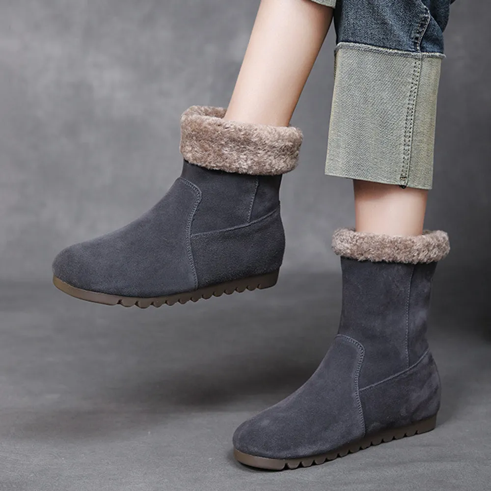 Women Anti-slip Thick Plush Winter Boots