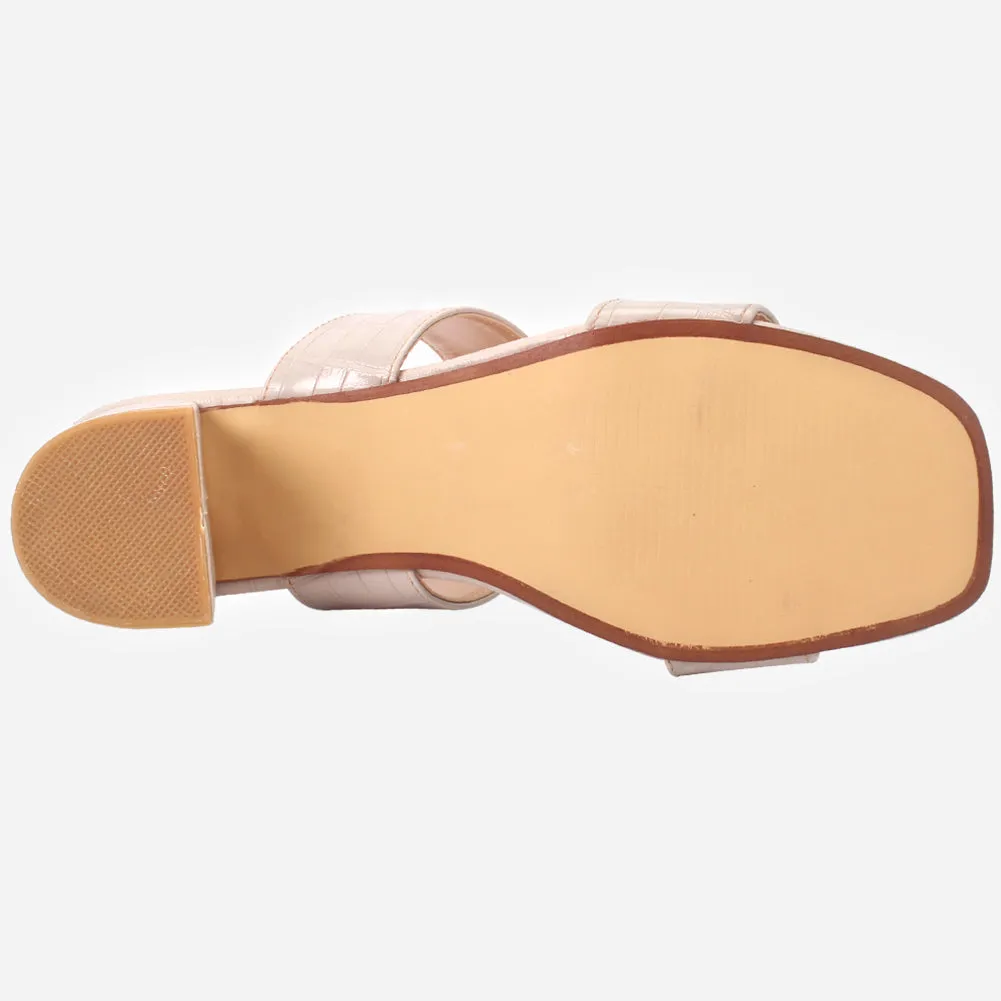 Women's "GEFA" Textured Strappy Slide-In Shoes