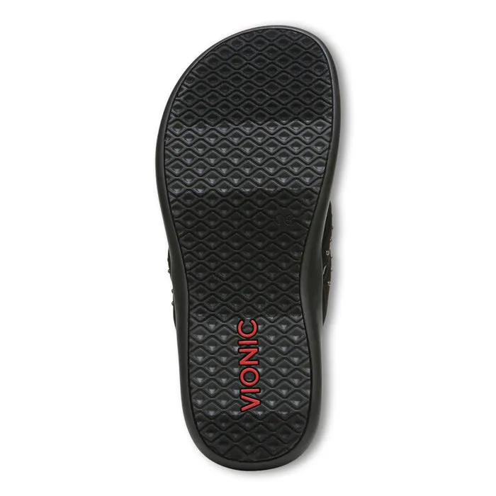 Womens Vionic Tasha Toe Post Sandal Black