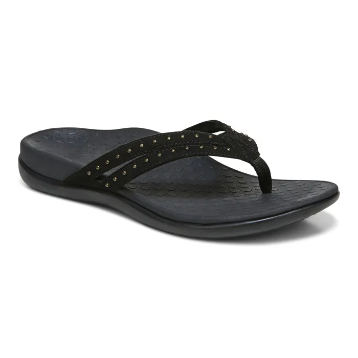 Womens Vionic Tasha Toe Post Sandal Black