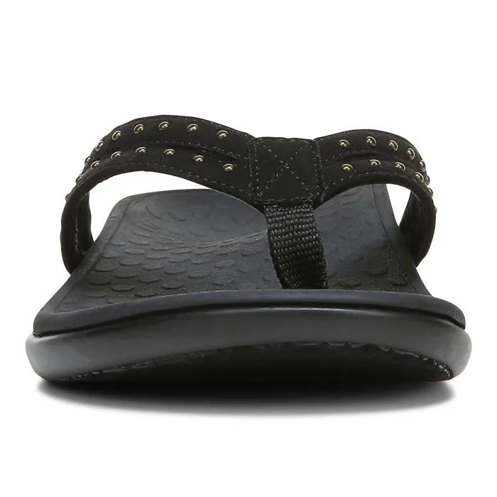 Womens Vionic Tasha Toe Post Sandal Black