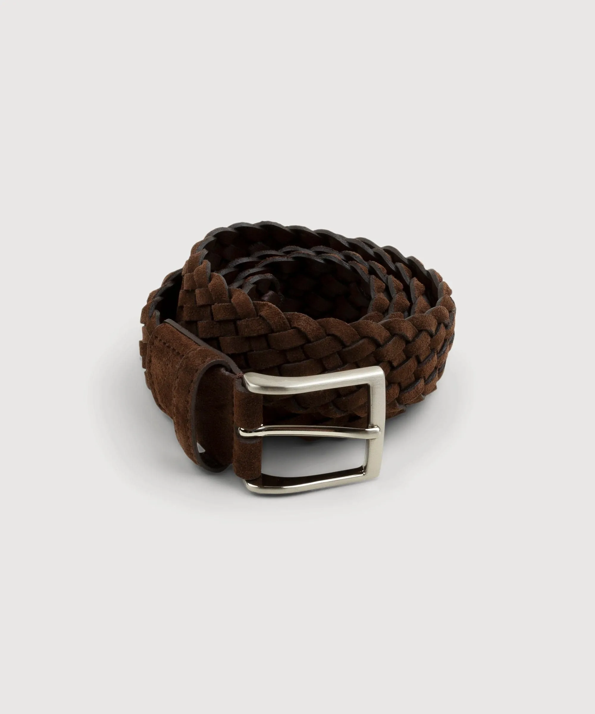 Woven Suede Leather Belt