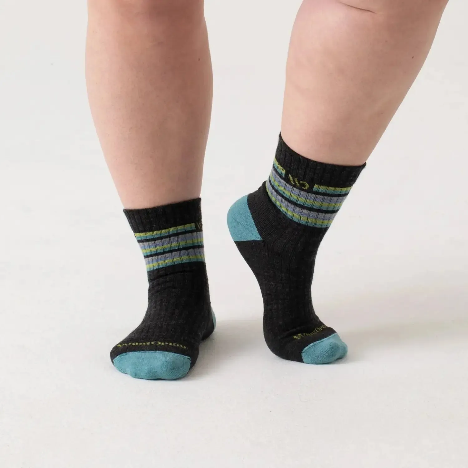 W’s Multi Stripe Cushioned Micro Crew Socks