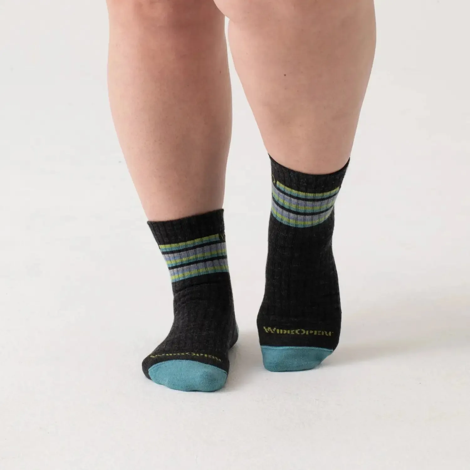 W’s Multi Stripe Cushioned Micro Crew Socks