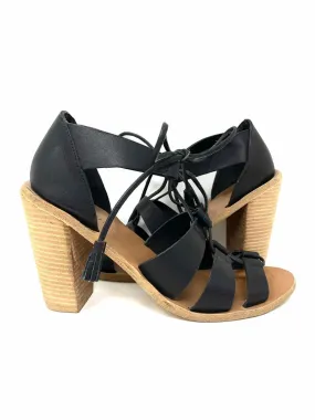 ZIMMERMANN Women's Black Block Heel Strappy Size 39/9 Sandals