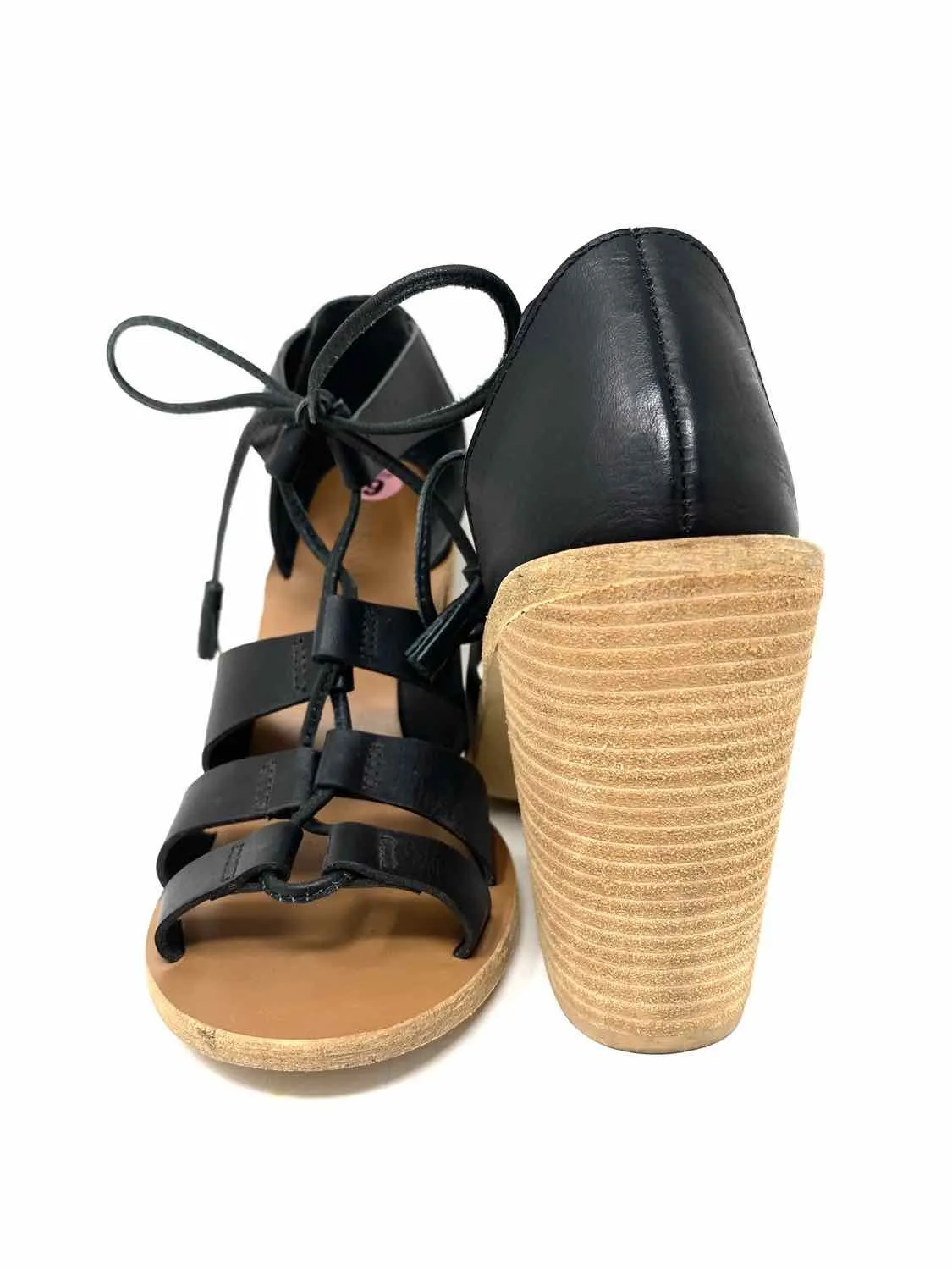 ZIMMERMANN Women's Black Block Heel Strappy Size 39/9 Sandals